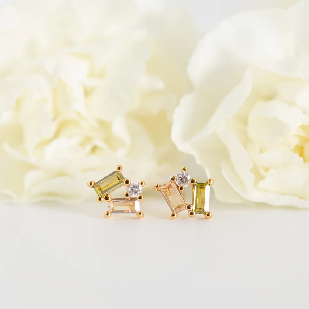 Sophia Stud Earrings (S925) - Picture 3 of 6